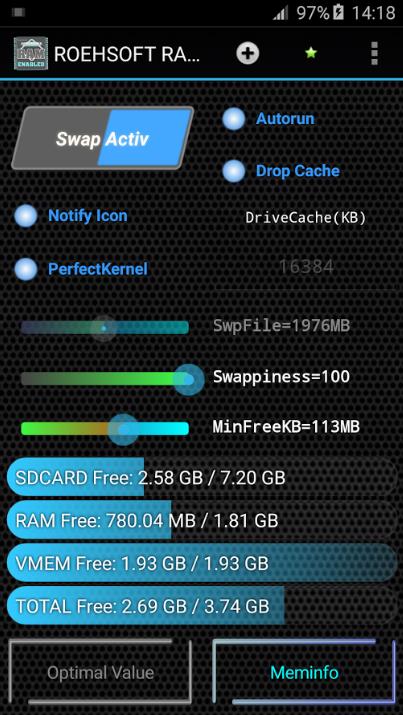 How to Increase RAM SIZE after root?