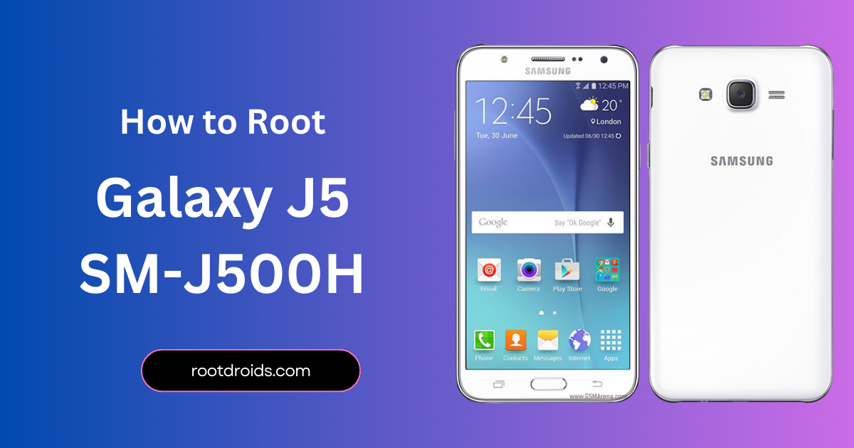 How to Root Galaxy J5 SM J500H | Odin Tool
