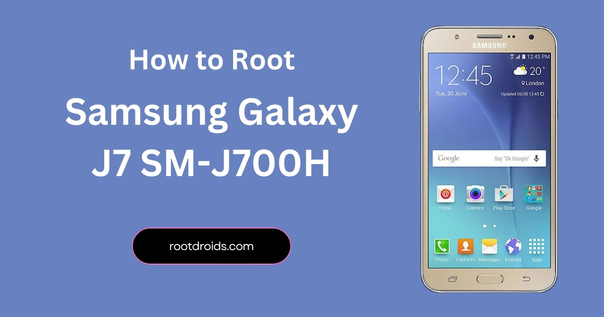 How to Root Samsung Galaxy J7 SM-J700H | Odin Tool