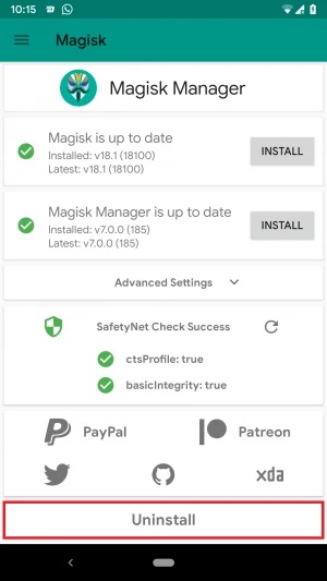Uninstall Magisk and Unroot your Meizu Pro 6