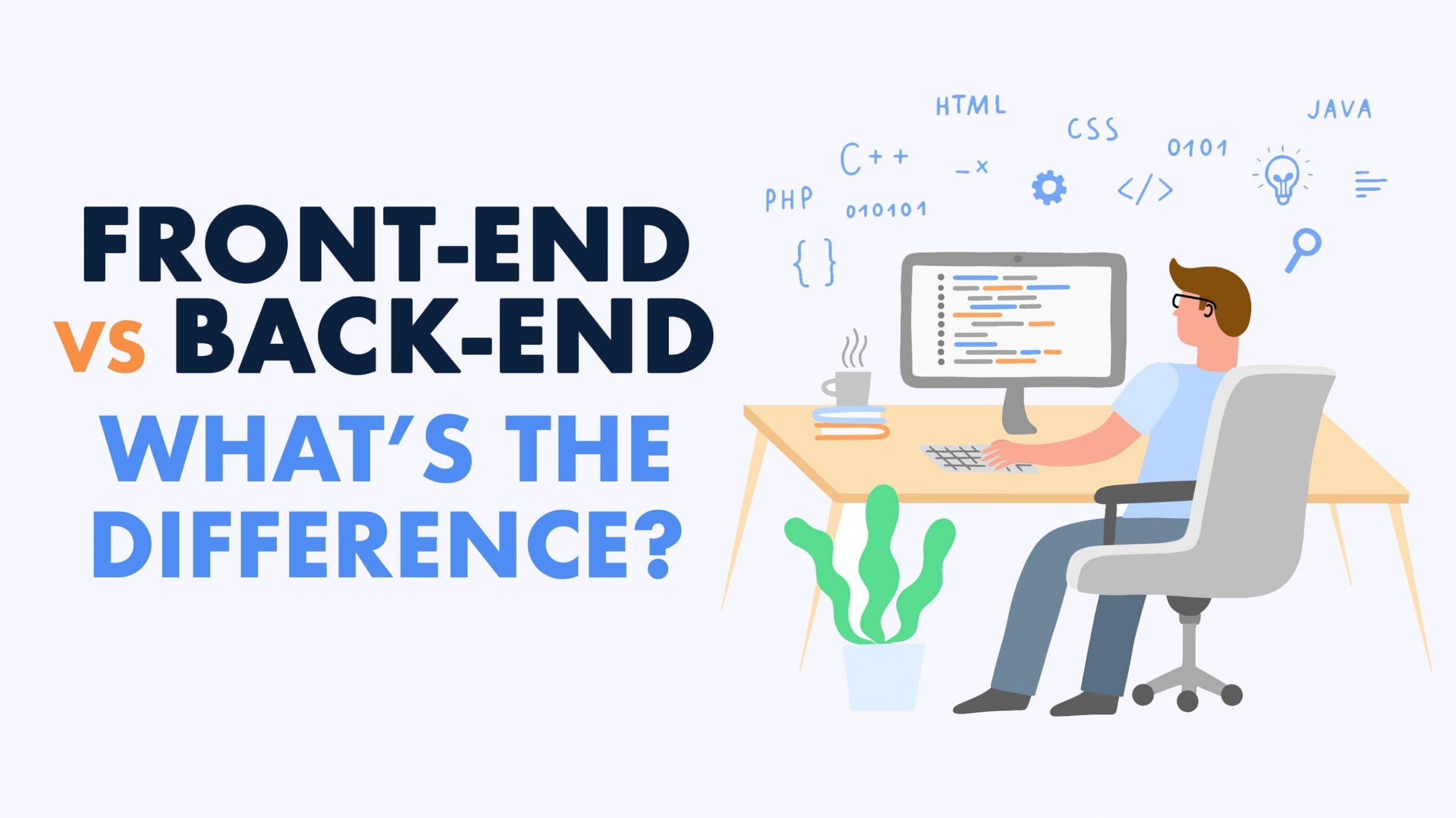 What is frontend and backend development, how do they differ and what are the similarities?