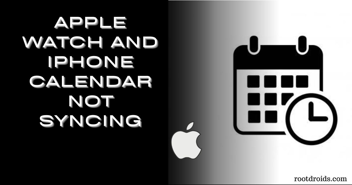 apple watch calendar not syncing