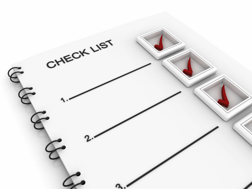 Checklist For Testing Software