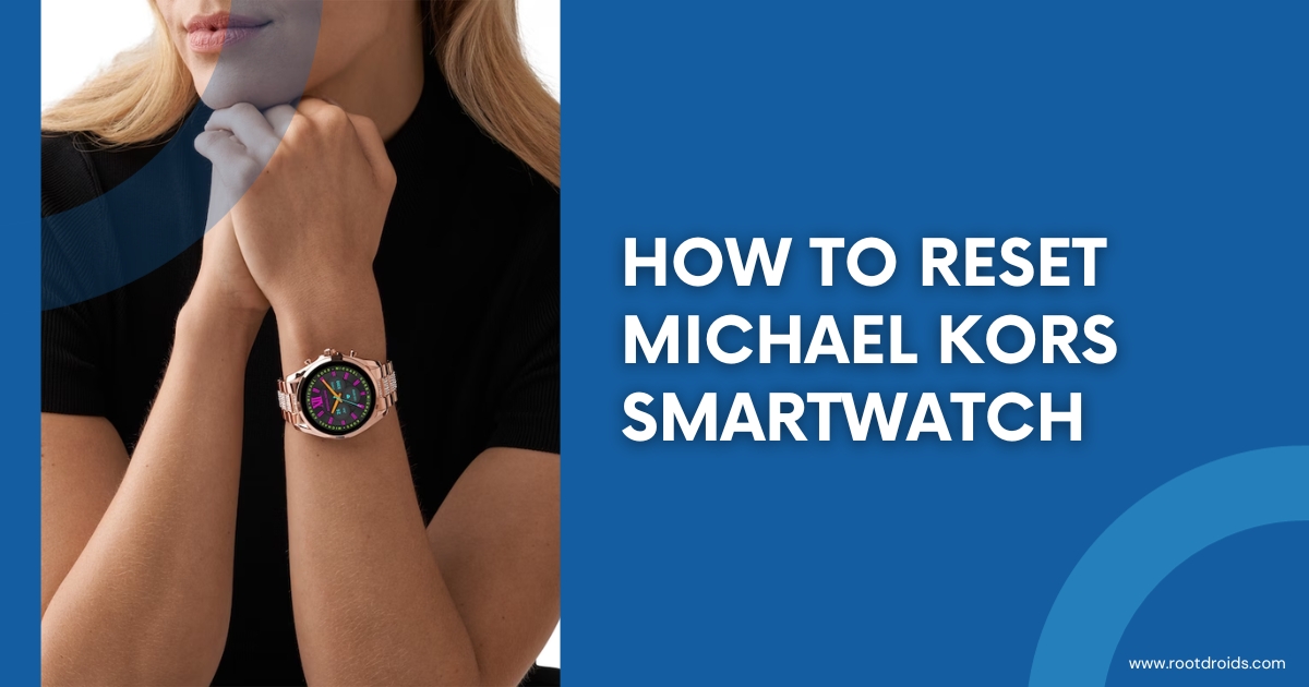 how to reset michael kors smartwatch